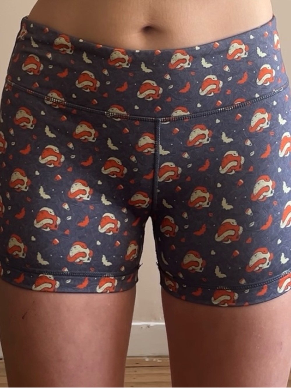 IAB MFG skulls n snakes n bats n candy corn shorts